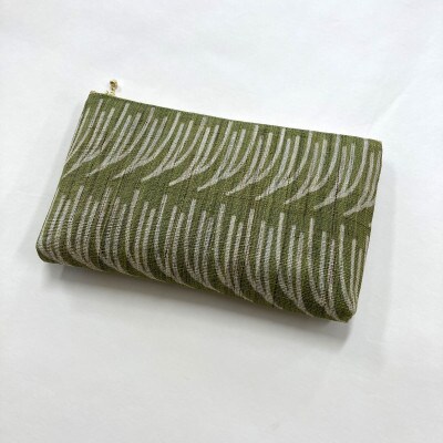 【ウージ染め】麻ポーチ