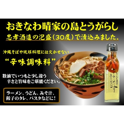 おきなわ晴家のこーれーぐーす(島とうがらし)3本/ねり島とうがらし1個 辛さんセット