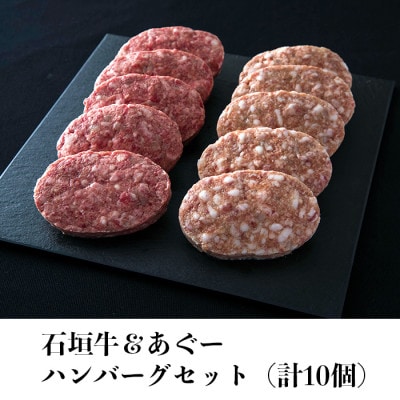石垣牛&あぐーハンバーグセット