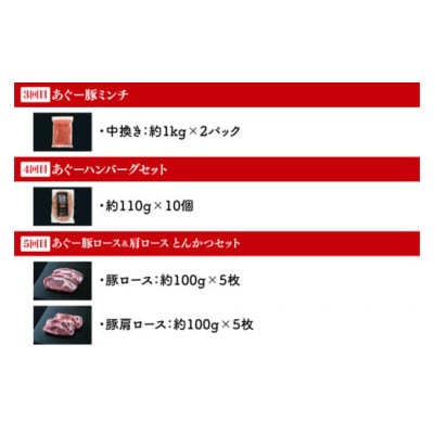 【毎月定期便】あぐー豚と石垣牛の定期便全6回