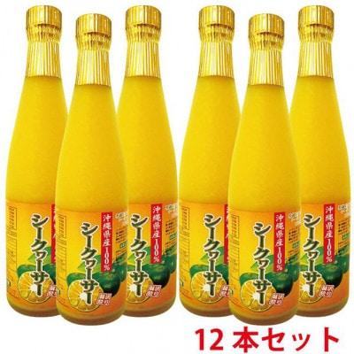 【ギフト用】沖縄県産100%シークヮーサー12本セット