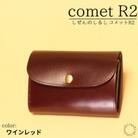 cometR2 コンパクトな三つ折り財布　【ワインレッド】
