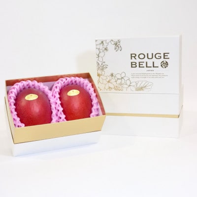 【2026年発送】沖縄高級マンゴー『Rouge Bell』2玉入り(800g以上)TRAFRU果樹園