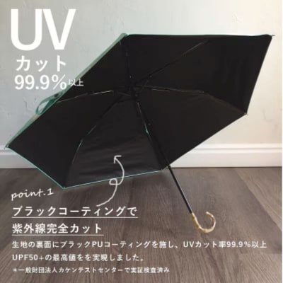 折りたたみ傘 日傘 雨傘 晴雨兼用傘 紫外線カット(プランター　オリーブ)[096A19-03]