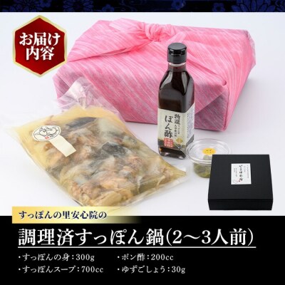 調理済すっぽん鍋セット 2～3人前 津房館【113400600】【津房館】