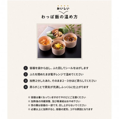 特別栽培米の達者米と青森4大肉のわっぱ飯