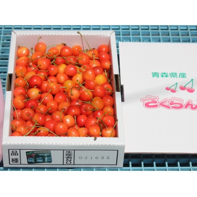 青森県南部町　さくらんぼ 佐藤錦 約1kg (バラ詰め)