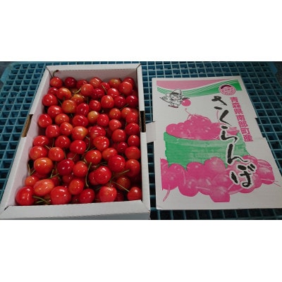 青森県南部町　さくらんぼ 紅秀峰 約1kg (バラ詰め)