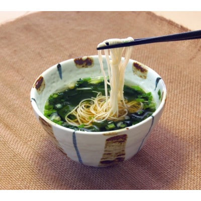 【ギフト包装】お湯かけにゅう麺みに(ねぎわかめ)8食セット