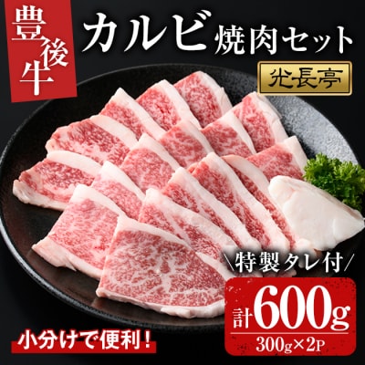 豊後牛カルビ焼肉セット 光長亭 特製タレ付【109900400】【ショッピングストアー光長】