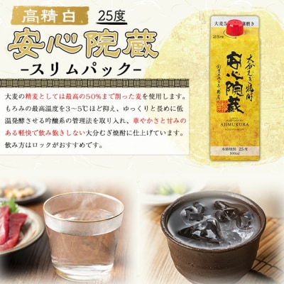 安心院蔵スリムパック(計1.8L・900ml×2本)【100100400】【縣屋酒造】