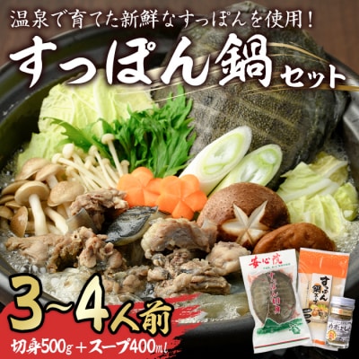 スッポン切り身&スープ(3～4人前)【102700200】【安心院すっぽんセンター】