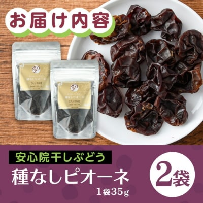 安心院干しぶどう 種なしピオーネ(35g×2袋)【100701100】【宮田ファミリーぶどう園】