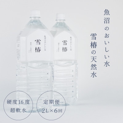 【発送月固定定期便】雪椿の天然水 硬度16度超軟水[2L×6本]全6回