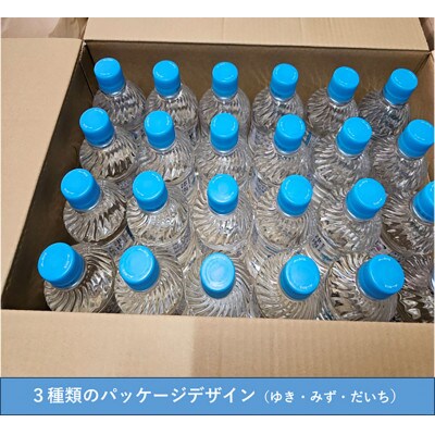 【毎月定期便】【水の郷百選】に指定。超軟水・魚沼津南の天然水550ml×24本全3回