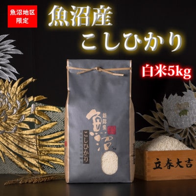 【令和7年産 新米予約】新潟県!特A地区!魚沼産コシヒカリ(白米5kg)