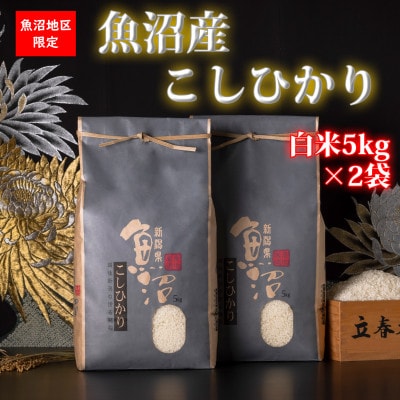 【令和7年産 新米予約】新潟県!特A地区!魚沼産コシヒカリ【白米10kg(5kg×2袋)】