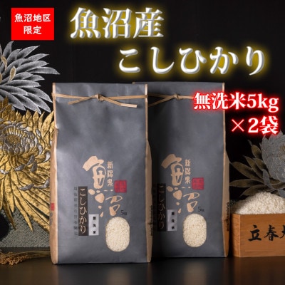 【令和7年産 新米予約】新潟県!特A地区!魚沼産コシヒカリ【無洗米10kg(5kg×2袋)】