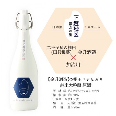 新潟コシヒカリの純米大吟醸　3蔵飲み比べ　720ml 3本セット
