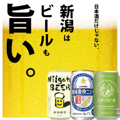 新潟ビール飲み比べ 3種×2本(計6本)セット