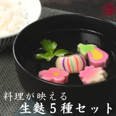 料理が映える 縁起物生麩5種セット