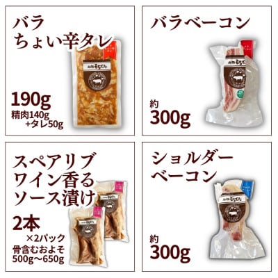 越後もちぶた(新潟県産 和豚もちぶた) まんぷくセット