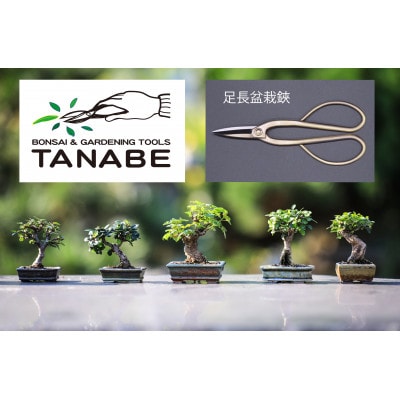 足長盆栽鋏 ブロンズ/Bronze long handled bonsai scissors