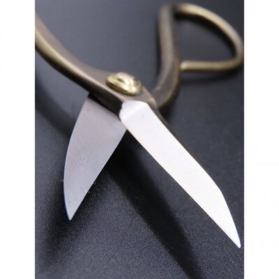 足長盆栽鋏 ブロンズ/Bronze long handled bonsai scissors