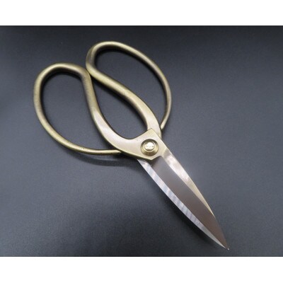 刃長大久保鋏 ブロンズ/Bronze long blade gardening scissors