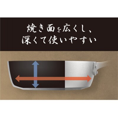 MB-3034 煌匠(こうしょう)木柄深型フライパン24cm