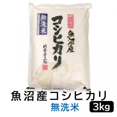 【発送月固定定期便】《無洗米》お米マイスター厳選!魚沼産コシヒカリ3kg全12回