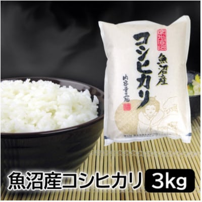 【2ヵ月毎定期便】お米マイスター厳選!魚沼産コシヒカリ 精米 3kg全6回