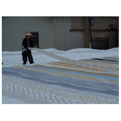 麻織物の雪晒しと仕立て直し