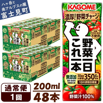 カゴメ 野菜一日これ一本 200ml×48本 紙パック