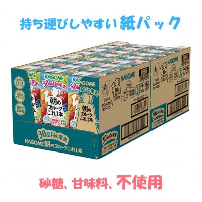 【毎月定期便】カゴメ 朝のフルーツこれ一本 200ml×24本入全11回