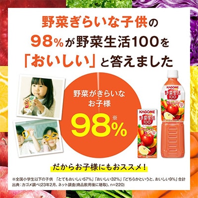 【毎月定期便】カゴメ 野菜生活アップルサラダ 200ml×48本入 全12回