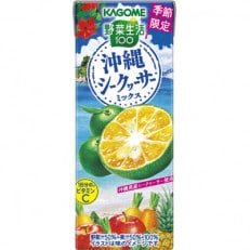 カゴメ 野菜生活100 沖縄シークヮーサーミックス 195ml 紙パック 48本 (24本入&times;2箱)