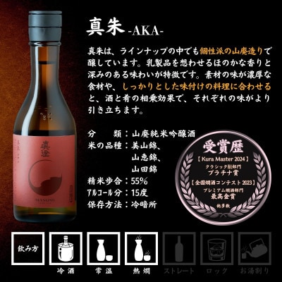 真澄 フラッグシップ 昔ながらの真澄 飲み比べセット 300ml 6本 山廃純米吟醸酒 富士見町