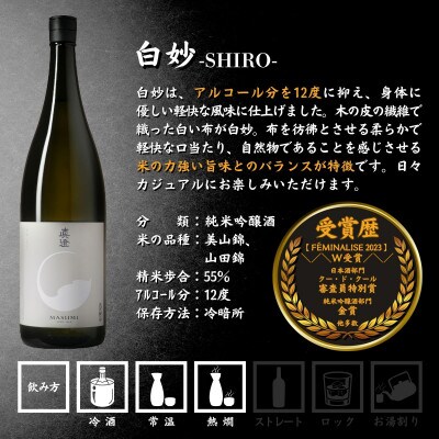 信州 真澄 フラッグシップ 地酒 飲み比べセット 1800ml×各1本(計4本)長野県 富士見町
