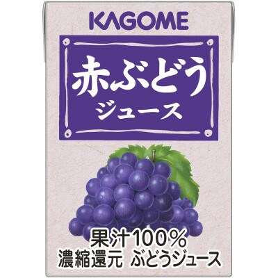 カゴメ 赤ぶどうジュース 業務用 100ml 紙パック 72本入