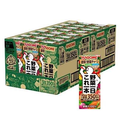 【毎月定期便】カゴメ 野菜一日これ一本 200ml 紙パック 24本入全3回
