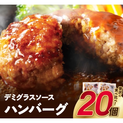 どっちのハンバーグ!?デミグラスソース20個セット