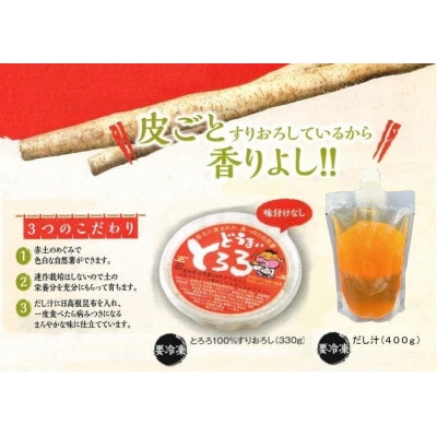 どうまいとろろ　すりおろし&だし汁セット×2セット