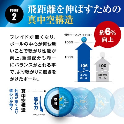 エアロボール グラウンドゴルフボール BH3861