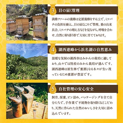 浜名湖ほとりで採れた天然はちみつ みなと百花はちみつ　1kg