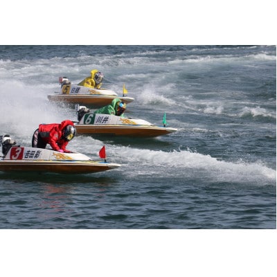 【ボートレース浜名湖】特別展示台付き「静岡支部選手(川井萌)サイン入りプロペラ」