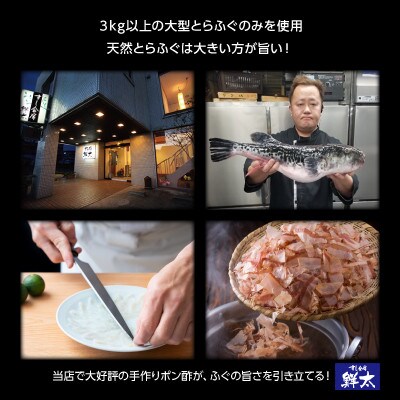 遠州灘天然とらふぐ(ふぐ刺身・ふぐ鍋セット)【1人前】手作りポン酢付き【冷凍】
