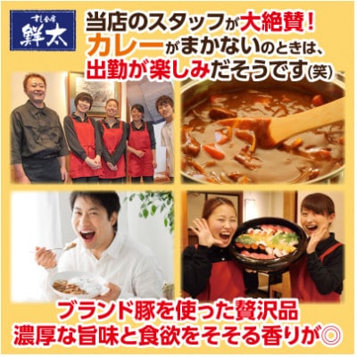 【毎月定期便】寄付額は高いが旨い!寿司屋の大将、本気のまかないカレー!豚肉ゴロゴロで旨い!3食全6回