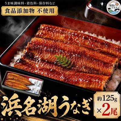 食品添加物不使用の浜名湖うなぎ　蒲焼2尾(約125g×2)