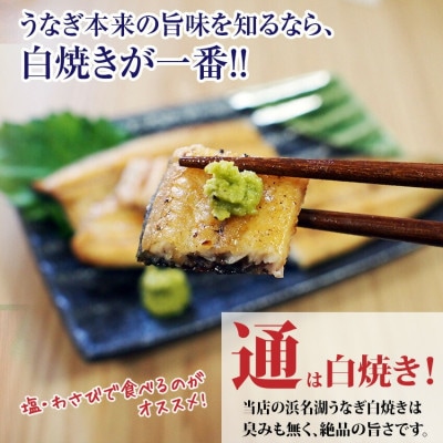 食品添加物不使用の浜名湖うなぎ　蒲焼&白焼　紅白セット【長蒲焼(約180g)と長白焼(約125g)】